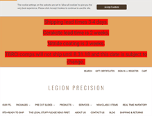 Tablet Screenshot of legion-precision.com